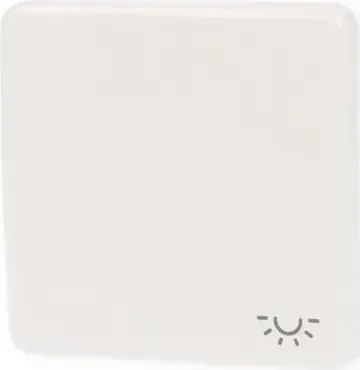 Jung Serie CD Wippe Duroplast mit Symbol "Licht", alpinweiß