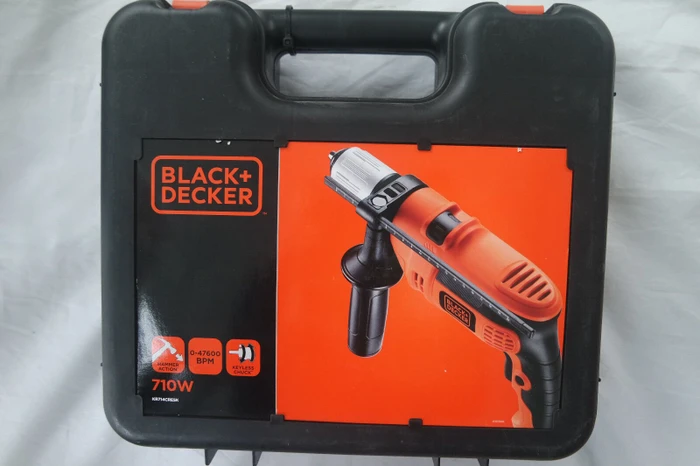 Black&Decker KR714CRESK Elektro-Schlagbohrmaschine inkl. Koffer