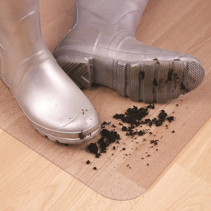 Floortex Cleartex Advantagemat Bodenschutzmatte für Hartböden, transparent, Vinyl