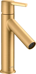 Hansgrohe Axor Starck Einhebel-Waschtischmischer 100 mit Hebelgriff und Ablaufgarnitur brushed brass