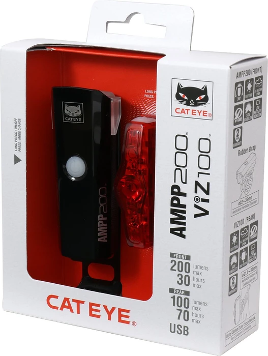 CatEye AMPP200 + ViZ100 Beleuchtungsset