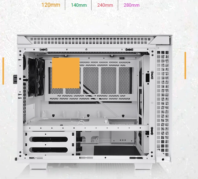 Thermaltake Divider 200 TG Air Snow Edition, weiß, Glasfenster