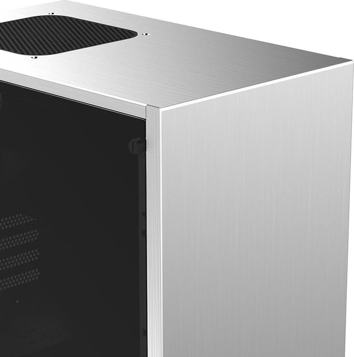 Jonsbo C3 Plus silber, Glasfenster