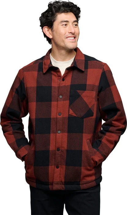 Black Diamond Project Lined Flannel Hemd langarm iron red/black (Herren)