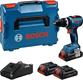 Bosch Professional GSB 18V-65 Akku-Schlagbohrschrauber inkl. L-Boxx + 2 Akkus 5.0Ah