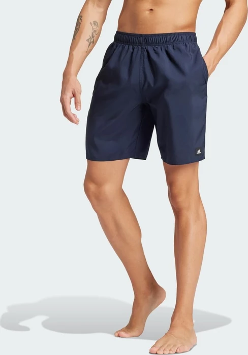 adidas Solid CLX Classic-Length Badeshorts legend ink/black (Herren)