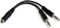 StarTech Klinken Adapter, 2x 3.5mm Stecker auf 1x 3.5mm Buchse, schwarz Vorschaubild