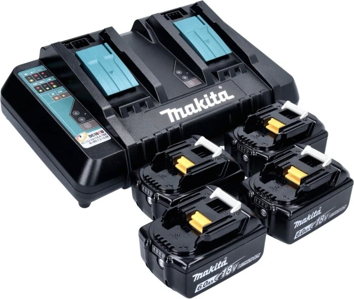 Makita Powersource-Kit Starterset 18V, 6.0Ah, Li-Ionen, 4 Akkus [24.0Ah] [432Wh]