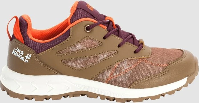 Jack Wolfskin Woodland Low sand/dark red (Junior)