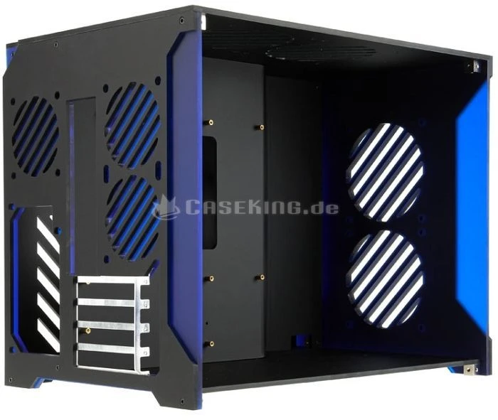Parvum Systems S2.0 schwarz/blau, Acrylfenster