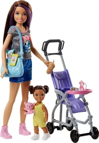 Mattel Barbie - Skipper Babysitters Inc. Puppen und Kinderwagen Spielset