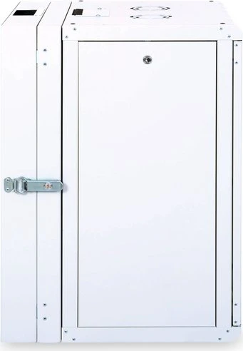 Digitus Professional Unique Serie Wandschrank 16HE, zweiteilig, schwenkbar, Sicherheitsglastür, IP2X, grau, 600mm tief
