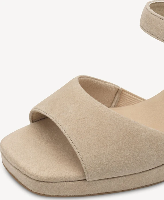 Tamaris Ledersandalette Wide Fit beige (Damen)