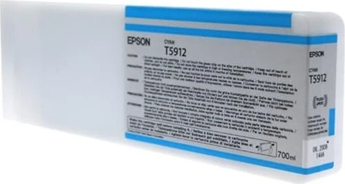 Epson Tinte T5912 Cyan, 700 ml Image