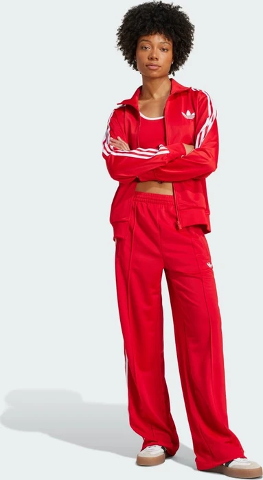 adidas Classic Firebird Loose Trainingshose lang better scarlet/white (Damen)