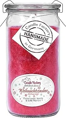 Candle Factory Mini Jumbo Duftkerze weihnachtszauber, 1 Stück