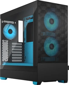 Fractal Design Pop Air RGB Cyan Core TG Clear Tint, Glasfenster (FD-C-POR1A-02)