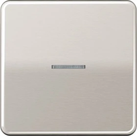 Jung Serie CD Wippe Metallausführung mit Lichtleiter, platin