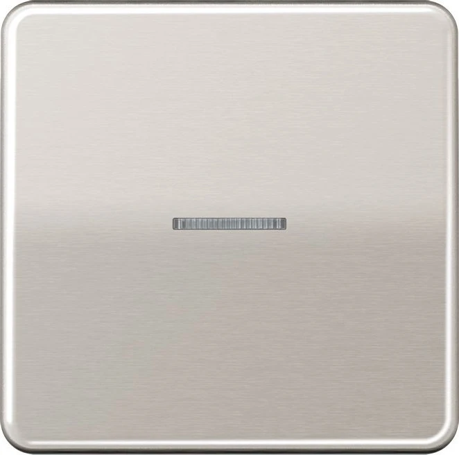 Jung Serie CD Wippe Metallausführung mit Lichtleiter, platin