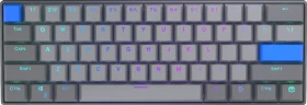 Endorfy Thock V2 Compact Wireless, PBT, grau, LEDs RGB, hot-swap, Endorfy YELLOW, USB/Bluetooth, US (EY5A132)