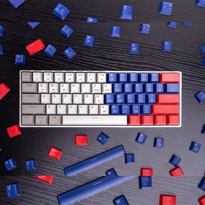 Newmen GM610 60% Wireless Mechanical Gaming Keyboard, LEDs RGB, Outemu Red, USB/Bluetooth, US