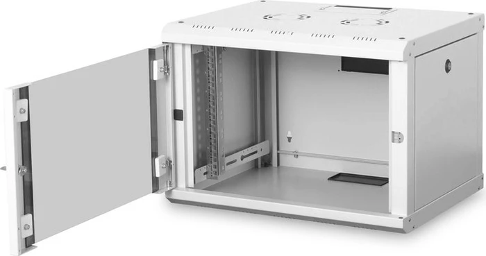 Digitus Professional Unique Serie Wandschrank 7HE, Sicherheitsglastür, IP2X, grau, 450mm tief