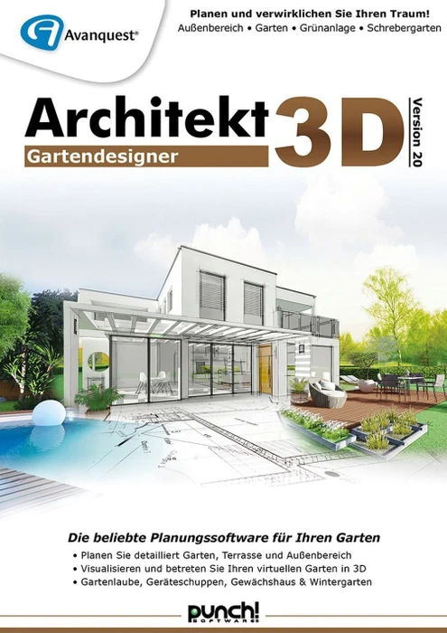 Punch! Software Architekt 3D 20 Gartendesigner, ESD (deutsch) (PC)