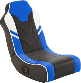 X Rocker Shadow 2.0 Audio Floor Rocker Gaming-Bodensessel für Kinder/Jugendliche, schwarz/blau