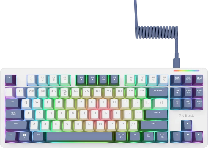 Trust Gaming GXT 872 Xyra TKL, LEDs RGB, hot-swap, LEOBOG Seiya Star Vector, USB, US