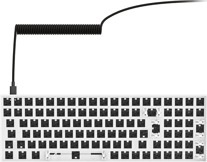 Sharkoon Skiller SGK50 S2 Barebone Gaming Tastatur, weiß, ISO/ANSI