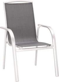 Best Freizeitmöbel Palermo Stapelsessel silber
