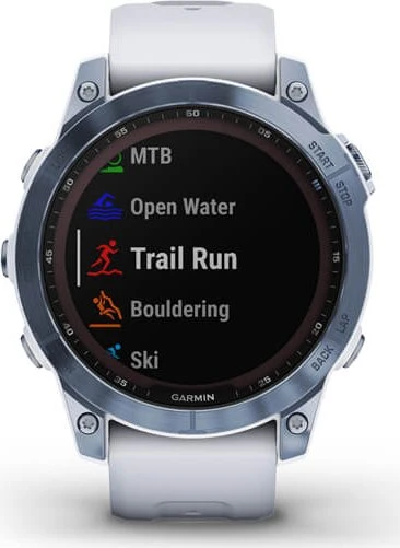 Garmin Fenix 7 Sapphire Solar blue dlc titan/whitestone