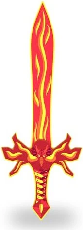 Papo Schaumstoffspielzeug - Schwert Feuer Drache