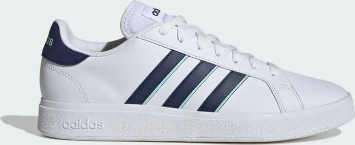 adidas Grand Court TD Lifestyle Court Casual cloud white/dark blue/semi flash aqua (Herren)
