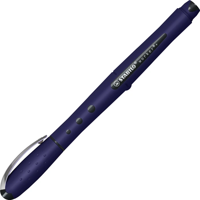 STABILO worker+ medium NatureCOLORS Wildflower Tintenroller (Mine) preußischblau, 10er-Pack