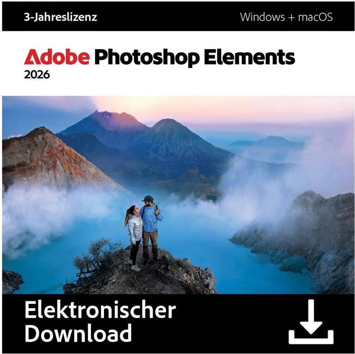 Adobe Photoshop Elements 2026, 3 Jahre, ESD (multilingual) (PC/MAC)
