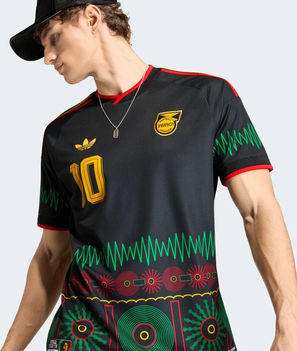 adidas Jamaika 26 x Bob Marley 2026 Auswärtstrikot kurzarm (Herren)