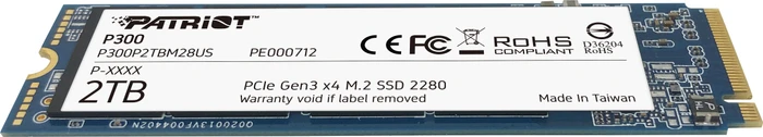 Patriot P300 2TB, M.2 2280 / M-Key / PCIe 3.0 x4