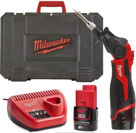 Milwaukee M12 SI-201C Akku-Lötkolben inkl. Koffer + Akku 2.0Ah