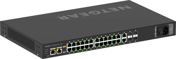 Netgear AV Line M4250 Rackmount Gigabit Managed Switch, 26x RJ-45, 4x SFP, 300W PoE+