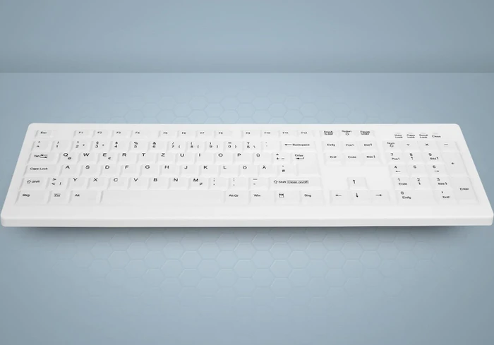 Contour Design Active Key desinfizierbare Hygiene-Tastatur, vollversiegelt, weiß, USB, ND