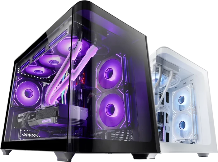 Mars Gaming MC-FusionM White, Glasfenster