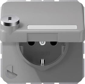 Jung Serie CD SCHUKO Steckdose 16A 250V, grau