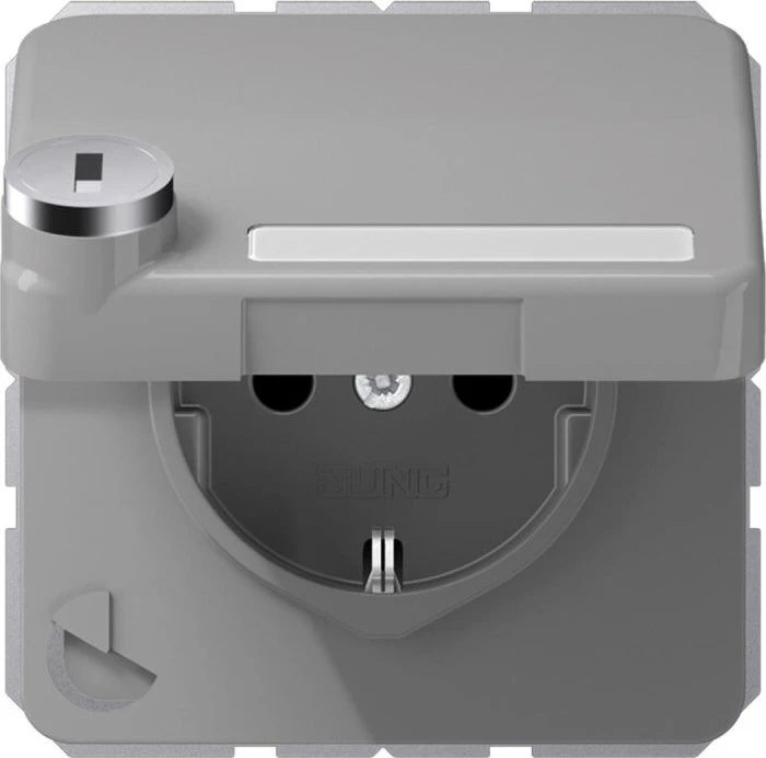 Jung Serie CD SCHUKO Steckdose 16A 250V, grau