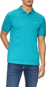 s.Oliver Baumwollpiqué Poloshirt kurzarm pastelltürkis (Herren)