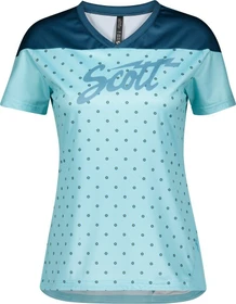 Scott Trail Flow Trikot kurzarm stream blue/lunar blue (Damen)