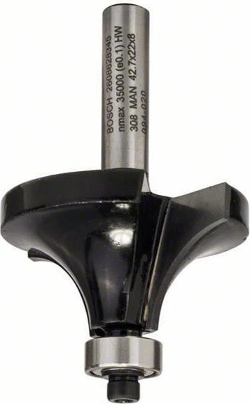Bosch Professional Standard for Wood Abrundfräser, (R1)15x22x66mm, 1 Stück