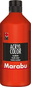 Marabu Acryl Color Acrylfarbe, zinnoberrot, 500ml