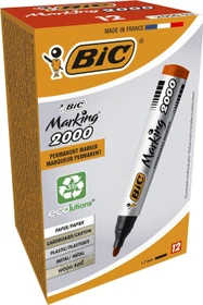 BIC Marking 2000 ECOlutions Permanentmarker Rundspitze 1.7mm rot, 12er-Pack, Box