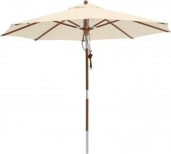 anndora Mittelmastschirm mit Knicker 300cm natural